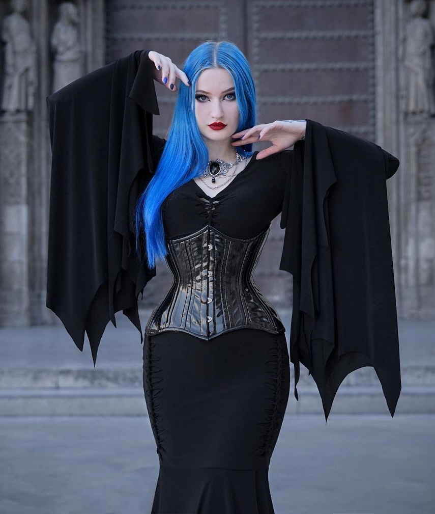  Corset Black Gothic Dress