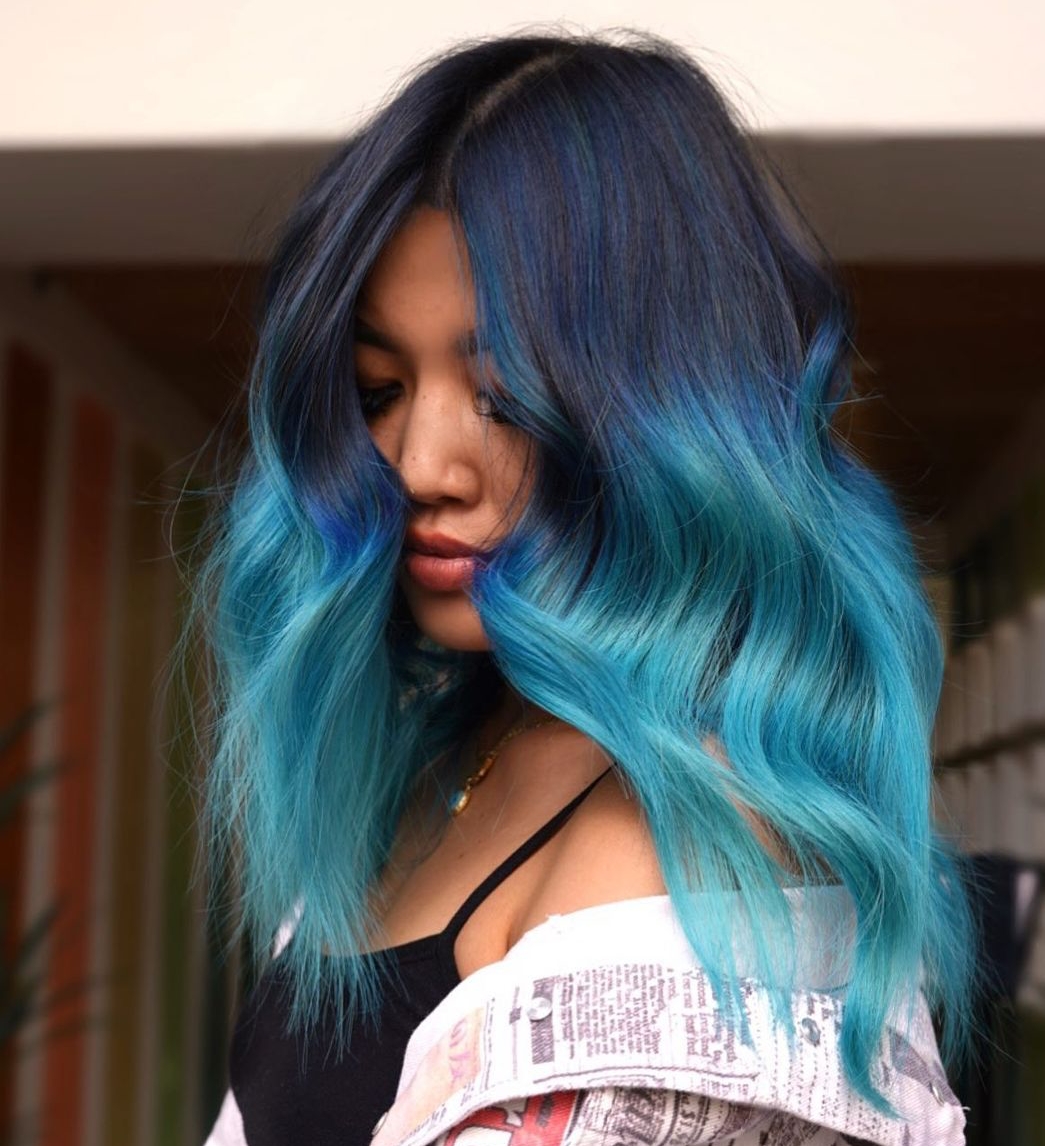 Mermaid Blue Ombre Hair