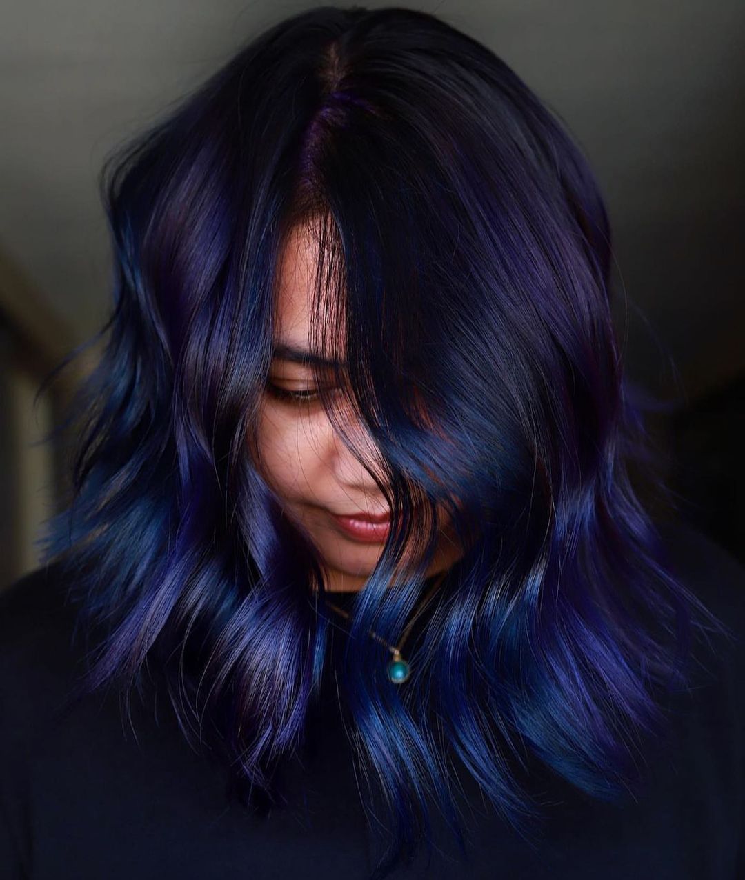 Violet Hair with Blue Hues