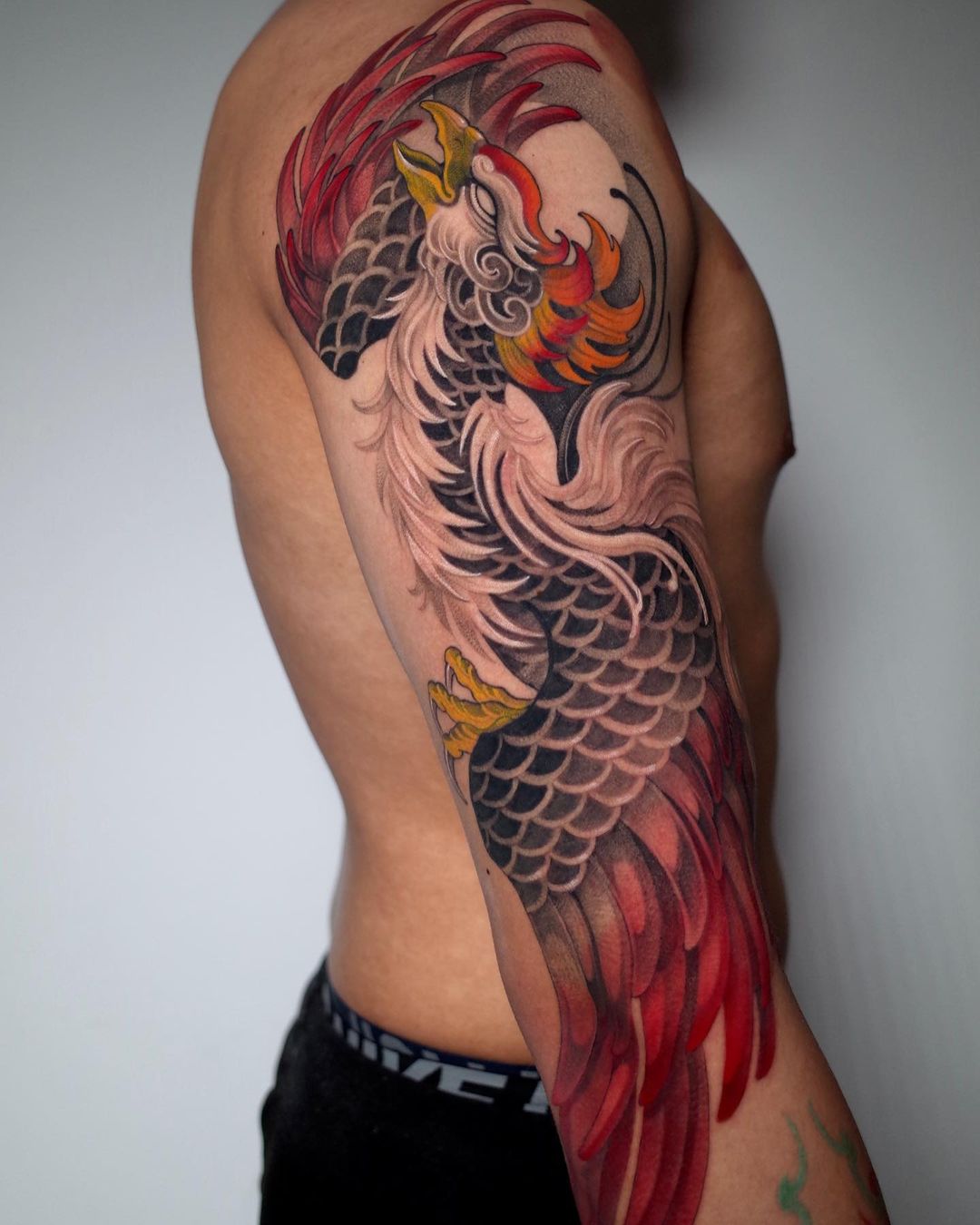 Japanese Phoenix Tattoo on Arm