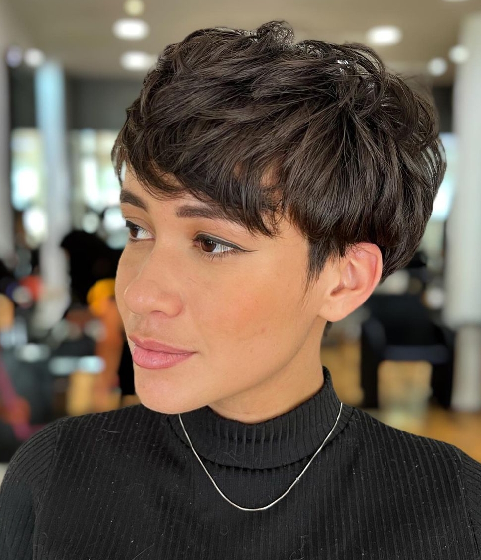 Short Layered Pixie with Bang