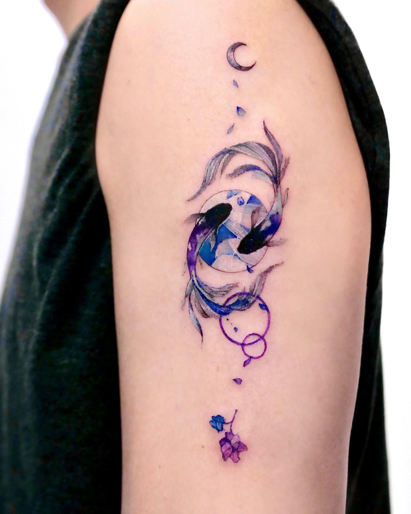 Chinese Fish Tattoo on Arm