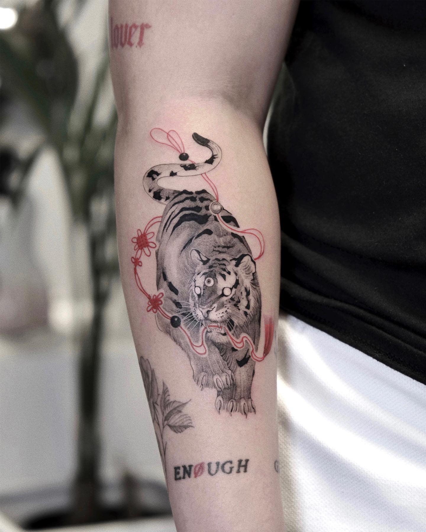 Chinese Tiger Tattoo on Arm