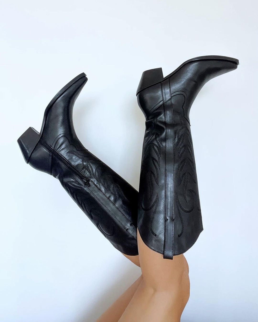 Black Cowboy Boots for Women