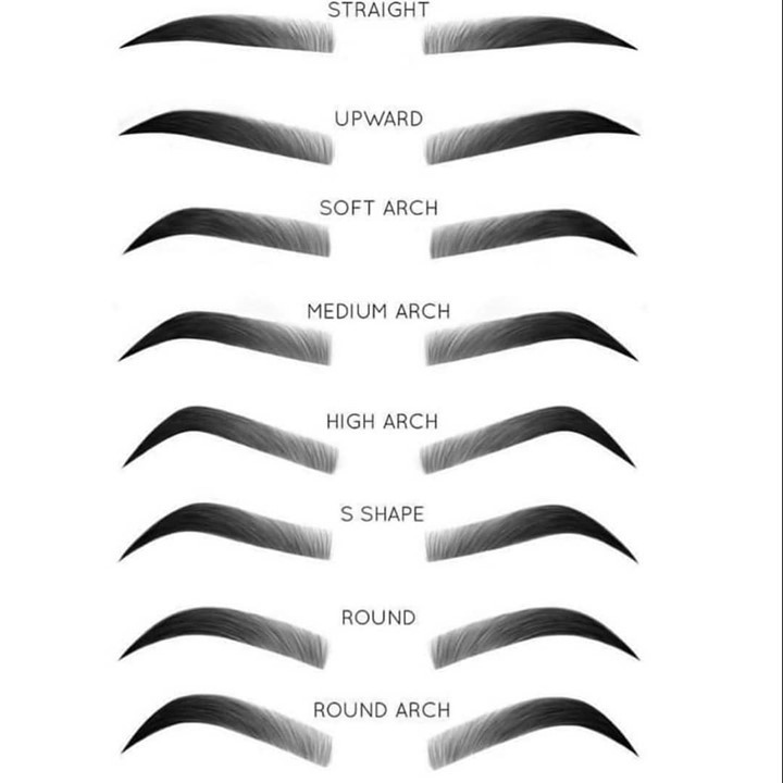 Types of Eyebrow Shapes