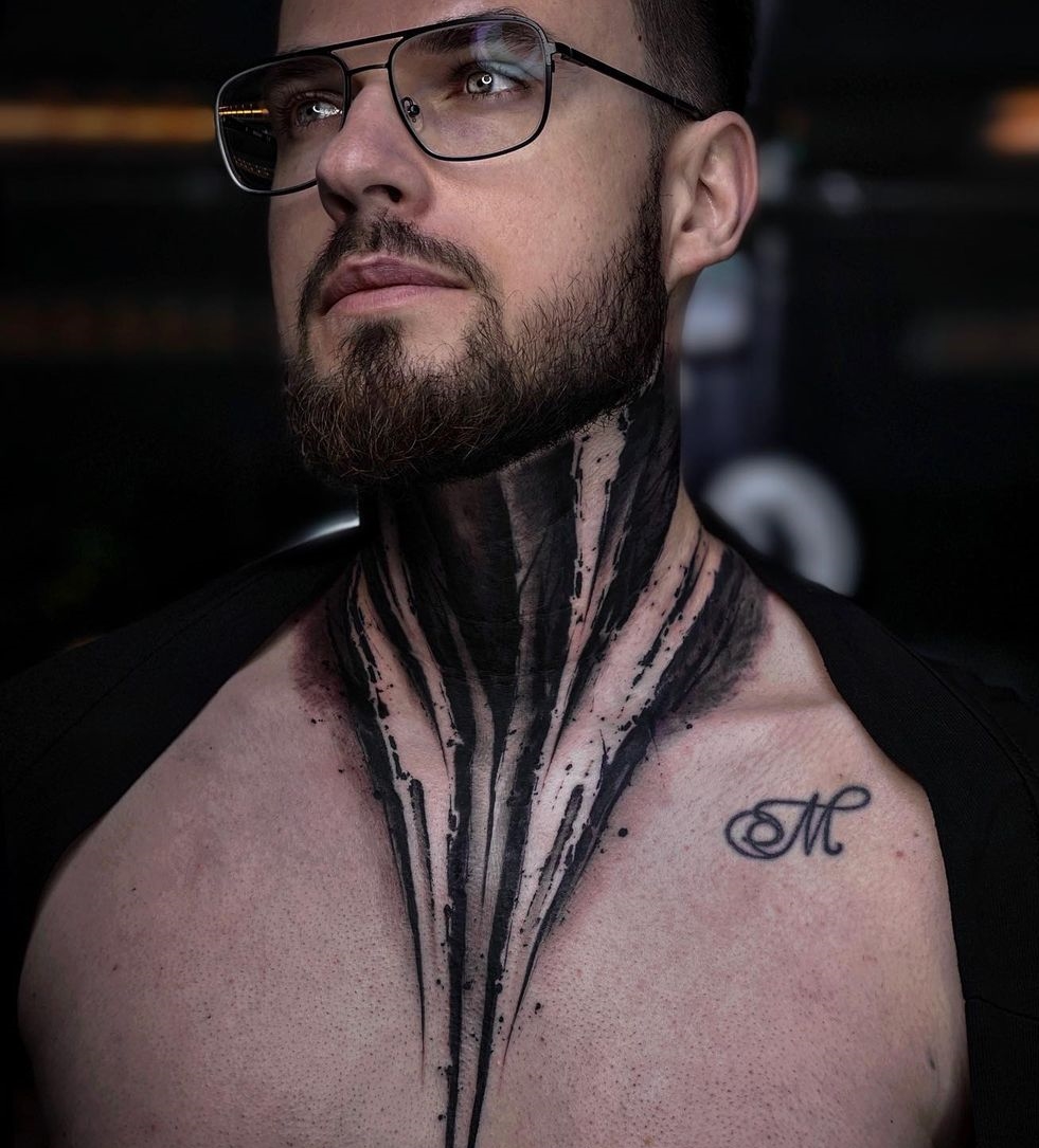 Men's Neck Tattoo Ideas. | Cool Tattoos On Neck For Guys. - TiptopGents