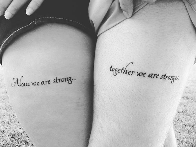 Arte de tatuagem de casal de alma gêmea amor eterno para significar relacionamento especial