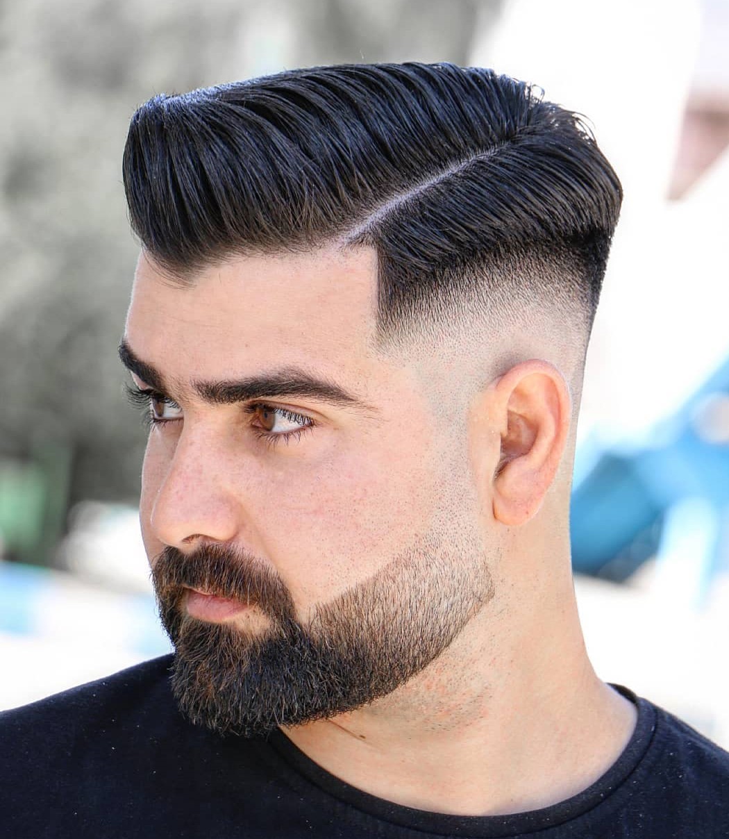 Combo over Style on Black Hair
