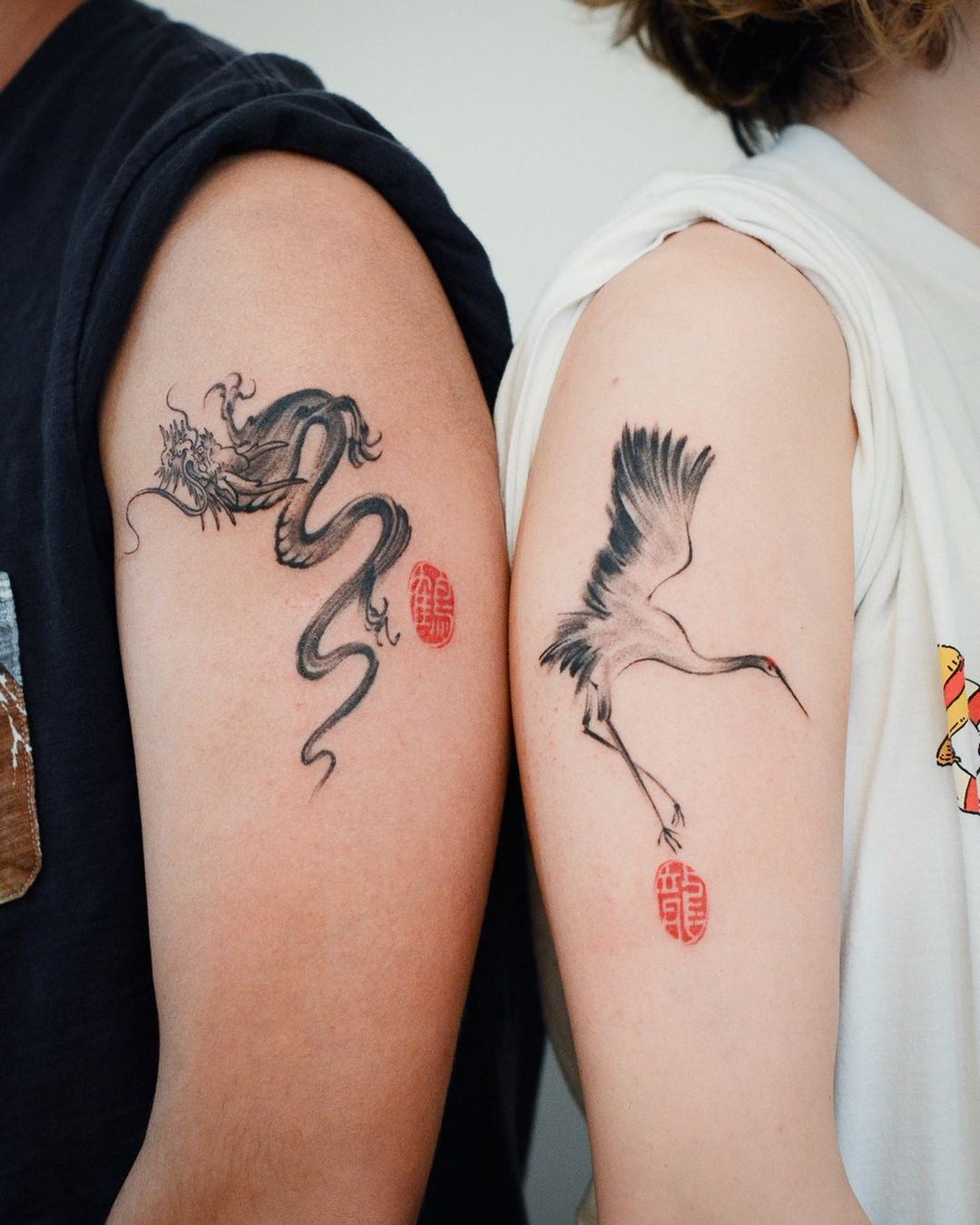 50 Matching Couple Tattoo Ideas To Try with Your Significant Other - Hairstyle