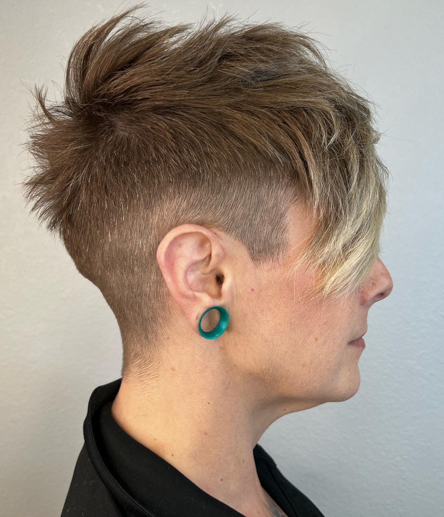 Spiky Undercut with Long Side Bang