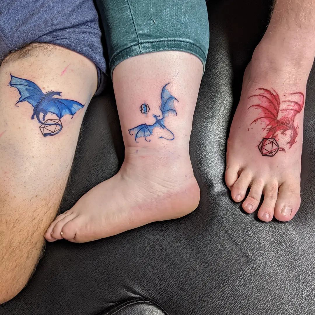 Tatuagens de casal gamer para pombinhos gamer