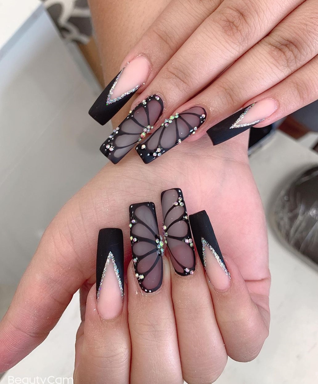 56 Black Matte Nail Designs for 2023 - Nerd About Town