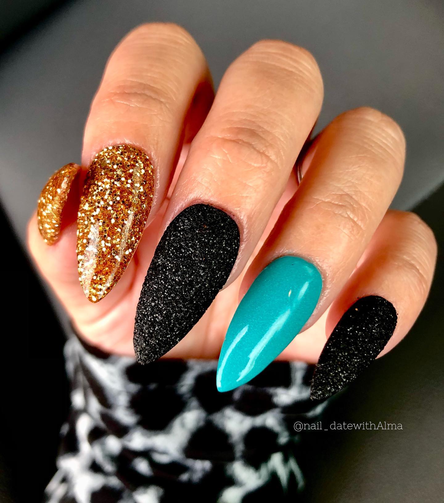 Long Sugar Colorful Nails