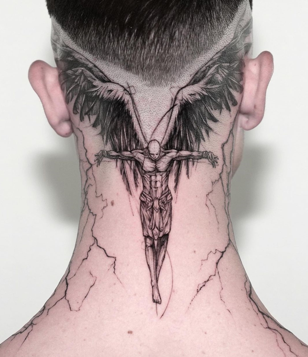 Cyberpunk neck tattoo – CYBER TECHWEAR