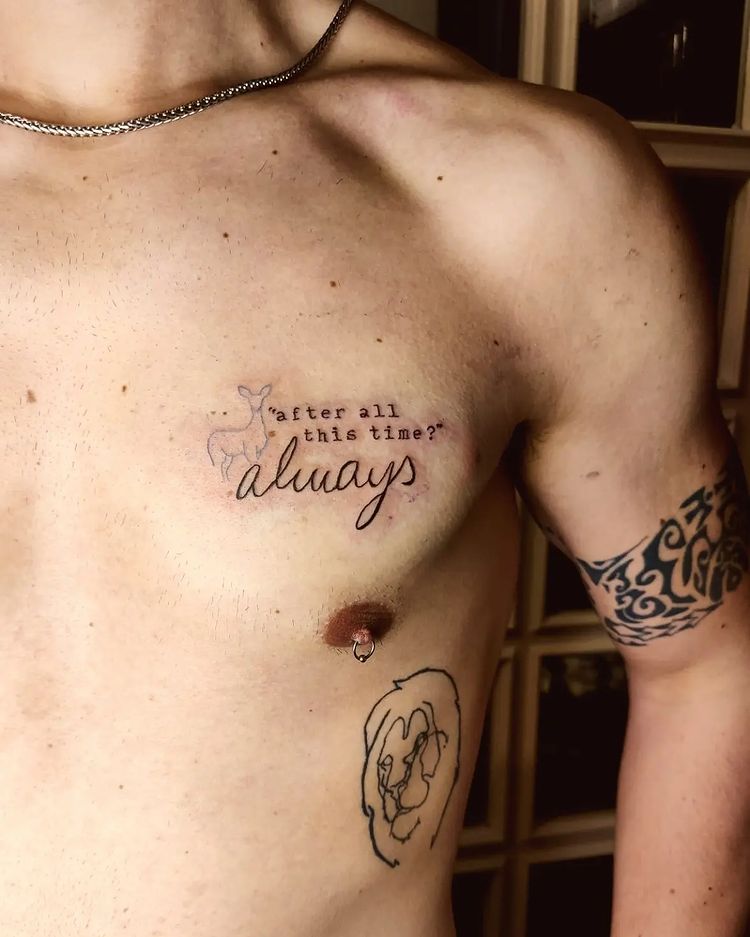 44 Meaningful Quote Tattoos to Memorize Your Special Moments - Hairstyle